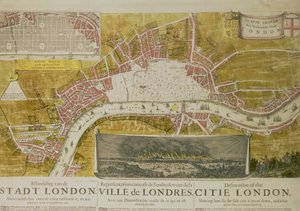 Der Große Brand von London, 1666 von Marcus Willemsz Doornik